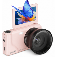 Camera Digital UHD 64MPX Filmadora a Bateria + Cart&atilde;o 32GB