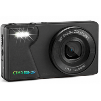 Camera Digital 64MPX 4K Tela 2.7 Zoom 18x a Bateria + Cart&atilde;o 32GB