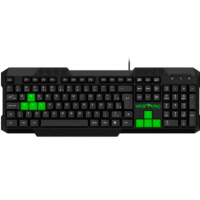 Teclado Padrao Black Green Gamer ABNT2 USB