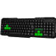 Teclado Padrao Black Green Gamer ABNT2 USB