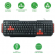 Kit Teclado e Mouse Padrao Black Red Gamer ABNT2 USB