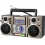 Mini Radio Retro AM FM Blueth USB SD 3W Stereo com Bateria