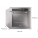 Forno de Embutir Brastemp 67L Inox Painel Touch com Grill e Timer
