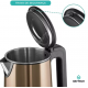 Chaleira Eletrica em Inox 1000W Marrom Platinum 2L