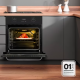 Forno de Embutir EOS 72L Vidro Espelhado com Grill Assa por Convecção 220V com Timer