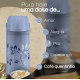 Garrafa Termica Newell 1L Ellegance Blue Flowers Atoxica sem BPA