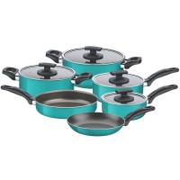 JOGO DE PANELAS 6 PE&Ccedil;AS TEFLON GREEN TRAMONTINA 