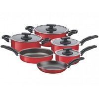 JOGOS DE PANELAS 6 PE&Ccedil;AS TEFLON RED TRAMONTINA 