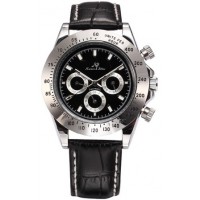 REL&Oacute;GIO DE PULSO LUXO CLASSIC KS SHARK LEATHER