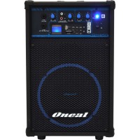 CAIXA DE SOM AMPLIFICADA 50 WRMS FALANTE DE 8 POLEGADAS USB SD MP3 FM  