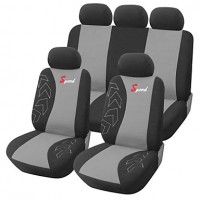 CAPA VEICULAR POLIESTER CINZA 3mm TM UNIVERSAL 9 P&Ccedil;S