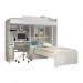 KIT DE QUARTO BELICHE + ARMARIO + MESA INFORMATICA - BRANCO