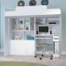 KIT DE QUARTO ARMARIO + MESA INFORMATICA - BRANCO