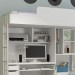 KIT DE QUARTO ARMARIO + MESA INFORMATICA - BRANCO