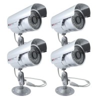 KIT 04 C&Acirc;MERAS DE SEGURAN&Ccedil;A C/ INFRAVERMELHO 700 LINHAS 30m