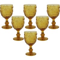 JOGO DE 6 TA&Ccedil;AS DE CRISTAL RUFFUS