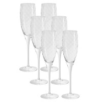 JOGO DE 6 TA&Ccedil;AS PARA ESPUMANTE