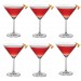 KIT 06 TAÇAS PARA MARTINI CRISTAL 260ml