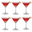 KIT 06 TAÇAS PARA MARTINI CRISTAL 260ml