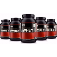 WHEY PROTEIN 100% PURO COM BCAA 27 PROTE&Iacute;NAS - 05 POTES 900g
