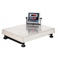 BALAN&Ccedil;A EM INOX 300KG PLATAFORMA VISOR DIGITAL - SEM COLUNA - INMETRO