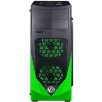 GABINETE ATX DUAL COOLER PC YES EM ACRILICO - GREEN