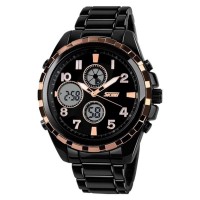 Relógio Skmei Analógico Rosa à prova d'agua 3ATMRelógio Skmei Anadigi Dourado Metal à prova d'agua 3ATM