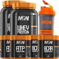 KIT MIDWAY 02 WHEY 907G 02 BCAA 250G 02 CREATINA 300G 01 SHAKER