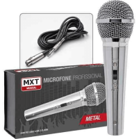 MICROFONE PROFISSIONAL MXT MUSICAL KARAOKE MAIS CABO 4,5M