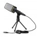 MICROFONE DE MESA SF COM TRIPE CONDENSADOR PROFISSIONAL ALTA SENSIBILIDADE