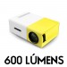 MINI PROJETOR PORTATIL LED 600 LUMENS FULL HD 1080P HDMI AV