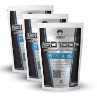 COMBO 03 PACOTES WHEY PROTEIN ISO NUTRITION ENRIQUECIDO COM BCAA E ARGININA