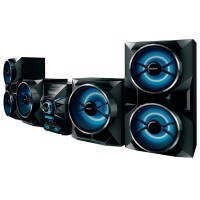 MINI SYSTEM SONY DJ BAZUCA DUO USB NFC BLUETOOTH MP3 AM/FM CD 1800W