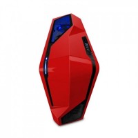 GABINETE GAMER ELITE ATX 5 BAIAS c/ 4 FANS LUMINOSOS - VERMELHO
