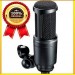 MICROFONE CONDENSADOR CARDIOIDE AUDIO TECHNICA - PRETO