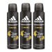 KIT C/ 03 DESODORANTES ADIDAS COOL E CARE CONTROL AEROSOL MASCULINO 150ML INCOLOR