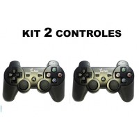KIT 02 CONTROLES PLAYSTATION 3 FEIR ORIGINAL