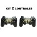 KIT 02 CONTROLES PLAYSTATION 3 - BLACK