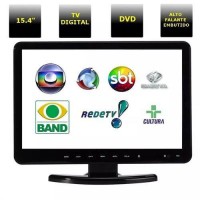 KIT TV FULL HD DIGITAL 3D KNUP COM CONVERSOR INTEGRADO PORTATIL 15.4 POLEGADAS