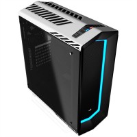 GABINETE AEROCOOL GAMER MID TOWER COM VIDRO TEMPERADO BRANCO/PRETO