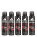 KIT C/ 05 DESODORANTES ADIDAS COOL E CARE SPORT ENERGY AEROSOL MASCULINO 150ML INCOLOR