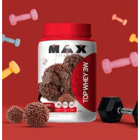 KIT TOP WHEY 3W MAX TITANIUM 900G MAIS BONE MAX