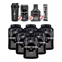 KIT BLACK SKULL 6X PROTEIN 7 BLEND CAVEIRA PRETA 837G CADA