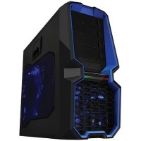 GABINETE GAMER EXTREME WARS Blackstorm - ATX 4 BAIAS LED AZUL