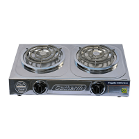 FOGAO ELETRICO PROFISSIONAL INOX 2 BOCAS COTHERM 3000W - 220V