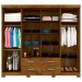 GUARDA-ROUPA CASAL SAN LORENZO 8 PORTAS 4 GAVETAS MOVAL