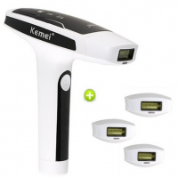 KEMEI DEPILADOR A LASER INDOLOR PERMANENTE 50.000 PULSOS CABECAS SUBSTITUIVEIS