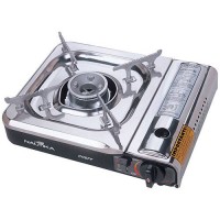 FOGAO PORTATIL 1 BOCA NAUTIKA C/ ACENDEDOR AUTOMATICO E P/ CARTUCHO OU BOTIJAO DE GAS
