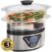 PANELA A VAPOR ELETRICA HAMILTON BEACH 800W 5.2L VISOR TEMPORIZADOR DIGITAL - INOX