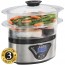 Panela A Vapor Hamilton Beach 800w 5.2l Visor Temporizador Digital Inox